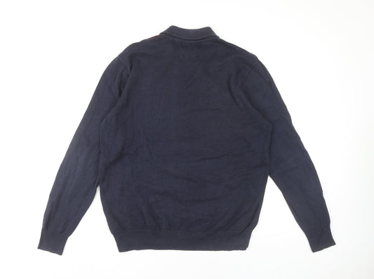Marks and Spencer Men's Blue Polo L