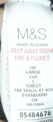 Marks and Spencer Men's Blue Polo L