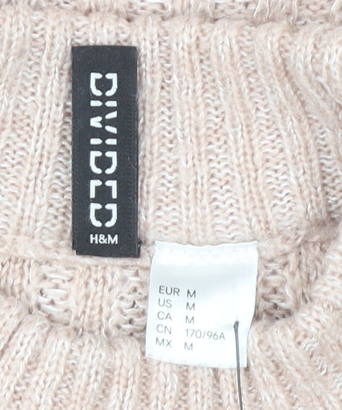 Womens UK Size M H&M Beige Pullover Jumper