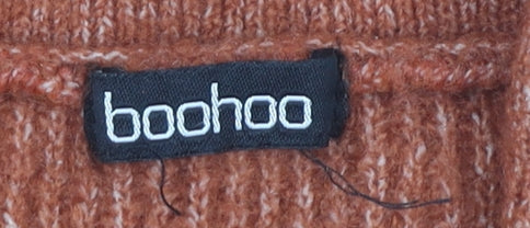 Boohoo Women's Brown Full Zip Jumper, Size 18