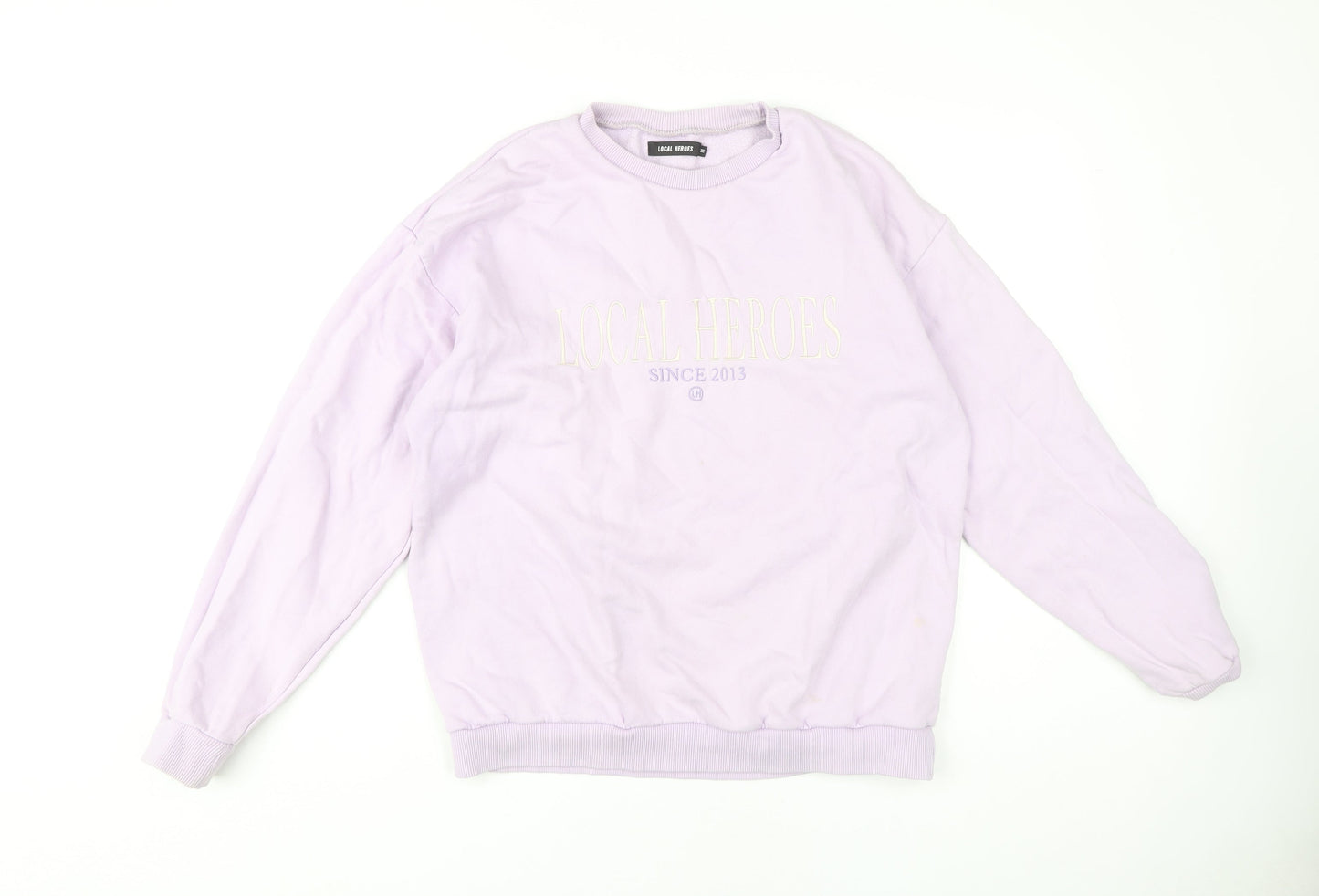 Local Heroes Women's Purple Crew Neck Sweatshirt M