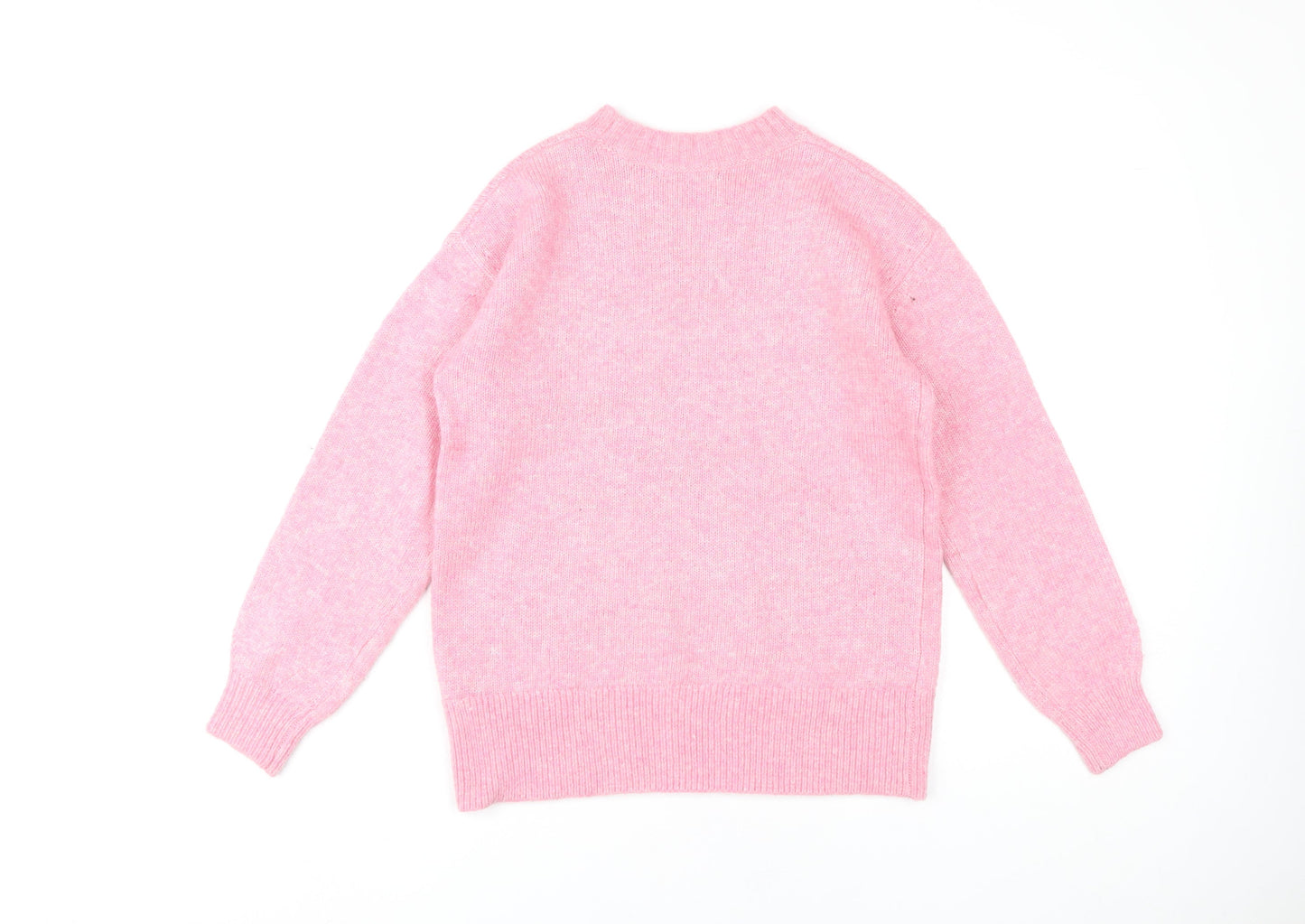 Womens UK Size XS Marks and Spencer Pink Pullover Jumper