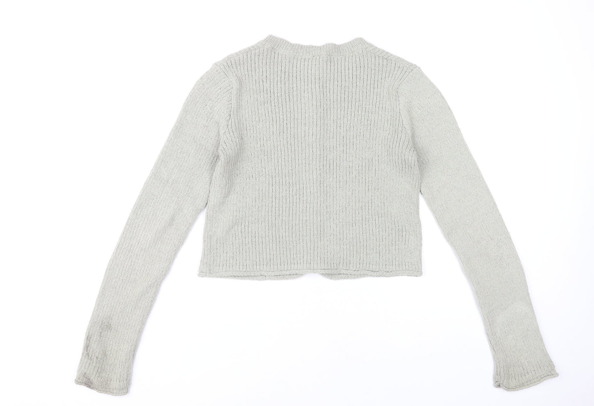 Womens UK Size 12 H&M Grey Cardigan Jumper