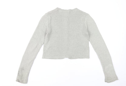 Womens UK Size 12 H&M Grey Cardigan Jumper