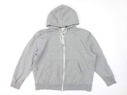 Mens UK Size XL Marks and Spencer Grey Full Zip Hoodie