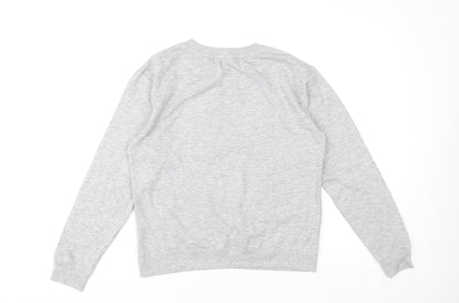 New Look Women's Grey Pullover Sweatshirt Size 10