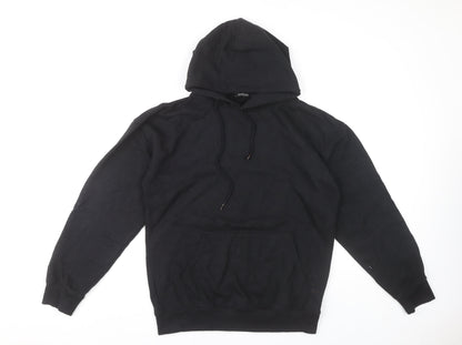 Womens UK Size XS Boohoo Black Pullover Hoodie