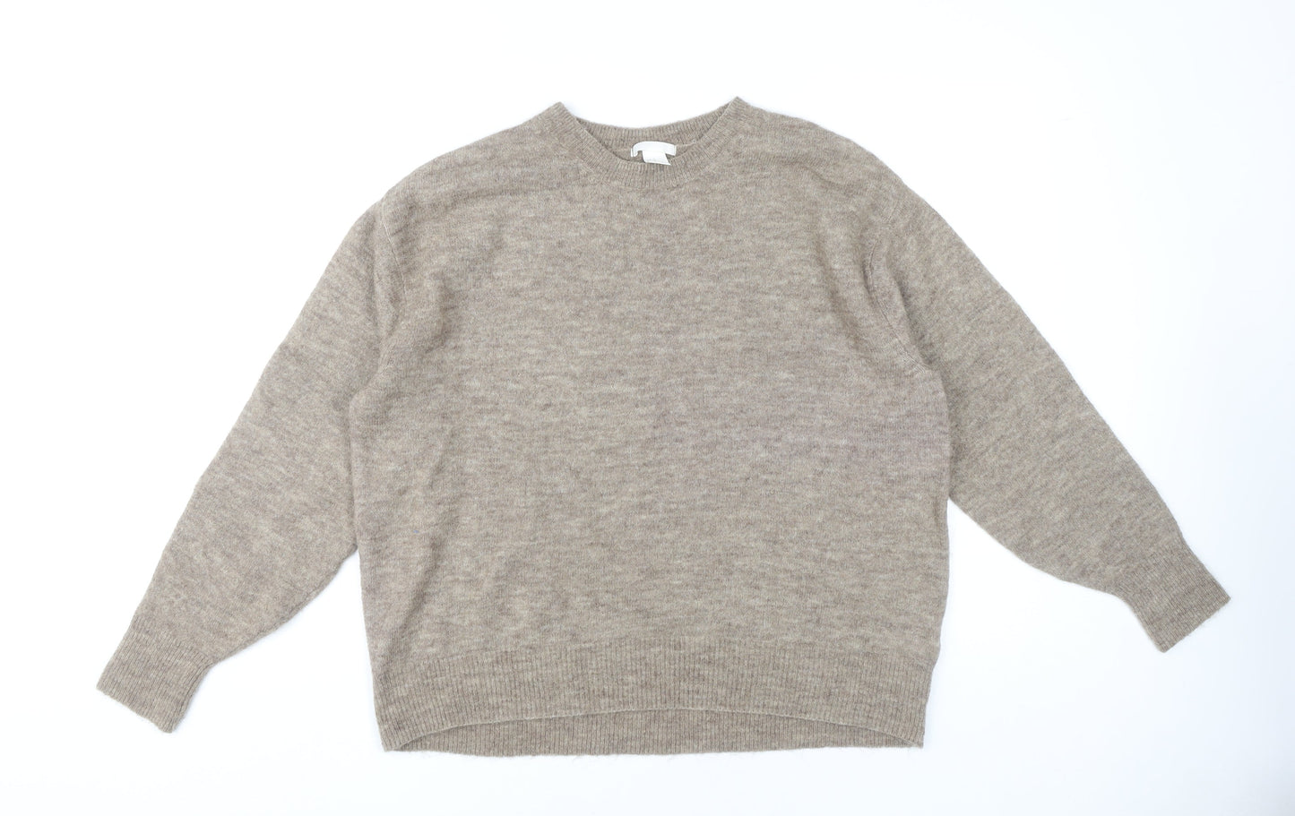 Womens UK Size XS H&M Beige Pullover Jumper