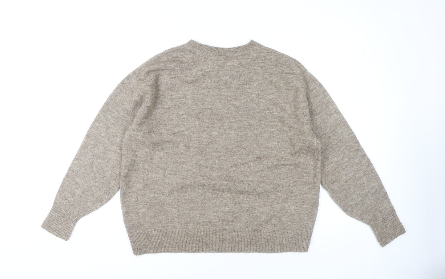 Womens UK Size XS H&M Beige Pullover Jumper