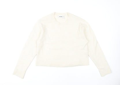Womens UK Size L Weekday Ivory Pullover Jumper