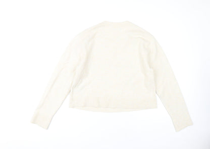 Womens UK Size L Weekday Ivory Pullover Jumper