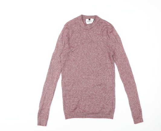 Topman Men's Red Pullover Jumper, M, Crew Neck