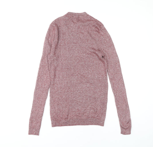 Topman Men's Red Pullover Jumper, M, Crew Neck