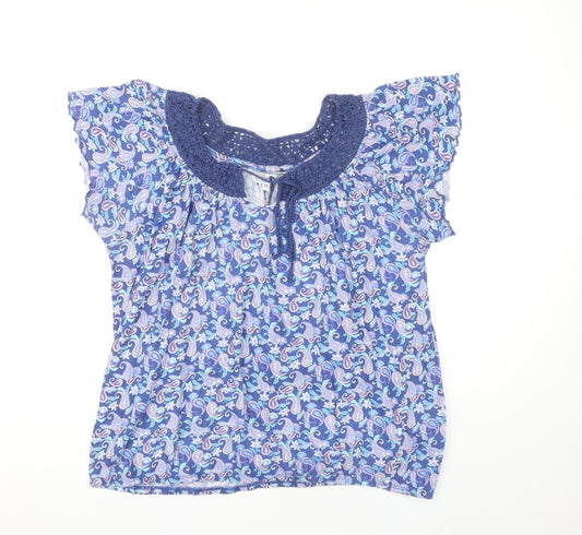 Womens UK Size 14 Peacocks Multicoloured  Blouse