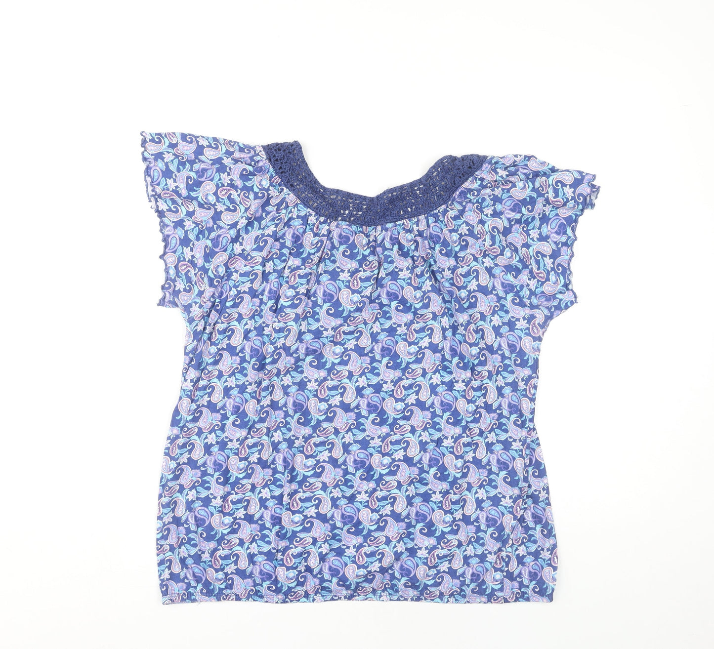 Womens UK Size 14 Peacocks Multicoloured  Blouse