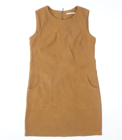 George Women's Brown Shift Dress Size 10 Light Casual