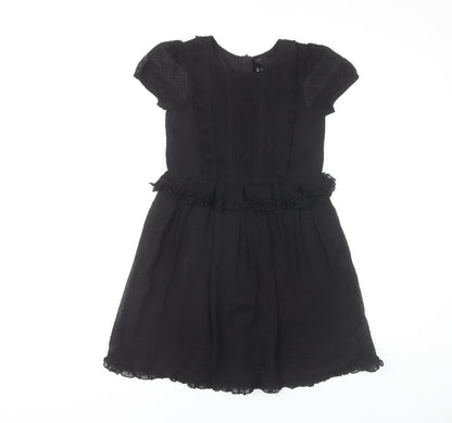 Next Black Dress for Teens Size 10-12 with Ruffles