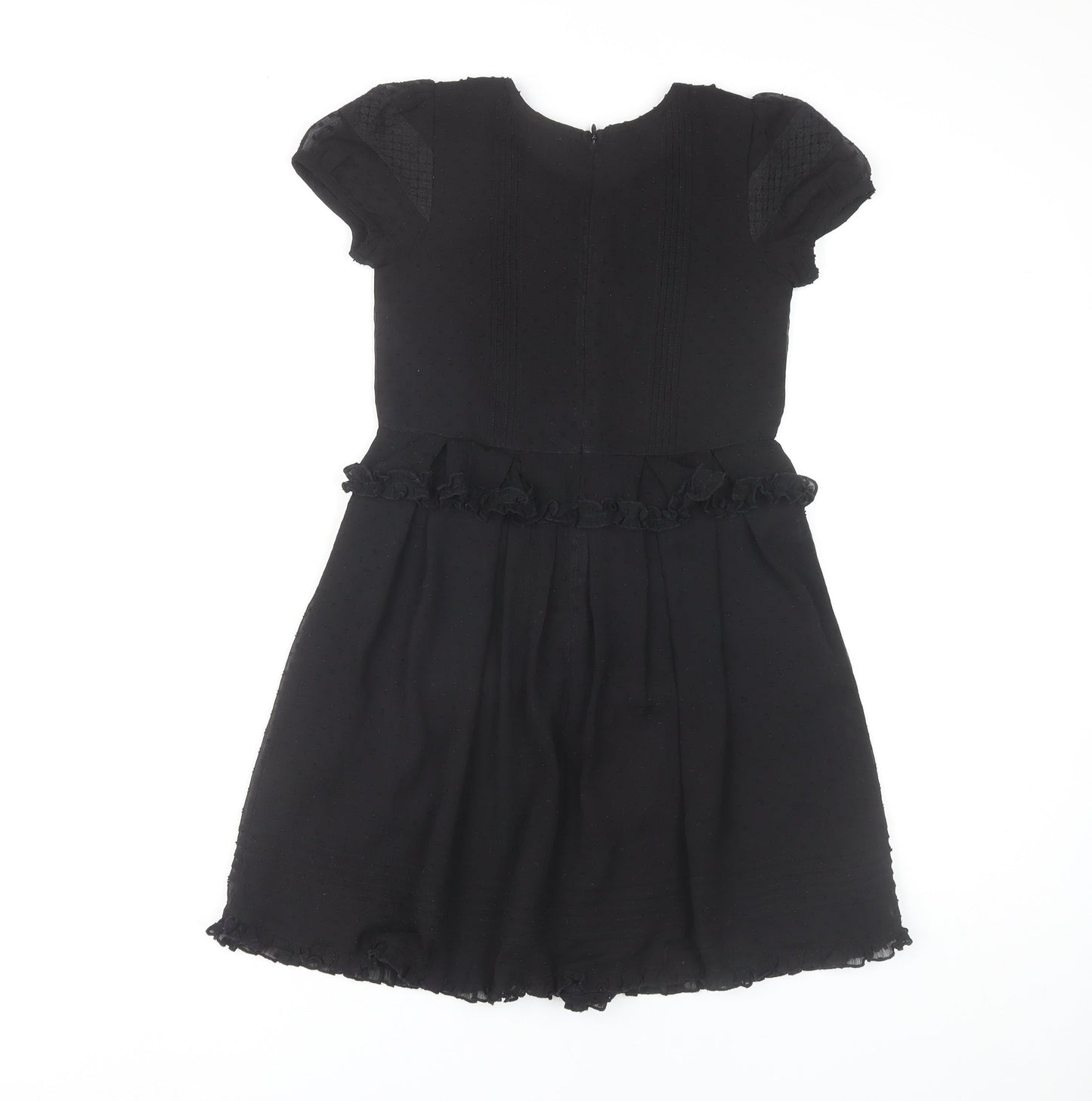 Next Black Dress for Teens Size 10-12 with Ruffles