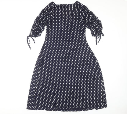Pretty Hurts Women's Blue Polka Dot A-Line Dress Size 10