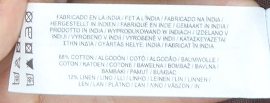 Primark Women's Brown Balloon Sleeve Dress Size 6