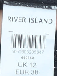 Womens UK Size 12 River Island Straight & Pencil  Skirt