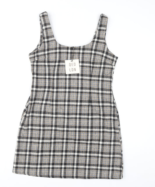 QED London Women's Multicoloured Pinafore Dress Size 12