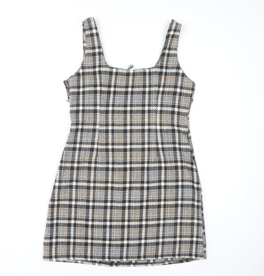 QED London Women's Multicoloured Pinafore Dress Size 12