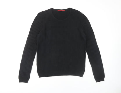 ZARA MAN Black Cotton Pullover Jumper - M