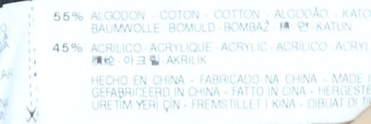 ZARA MAN Black Cotton Pullover Jumper - M