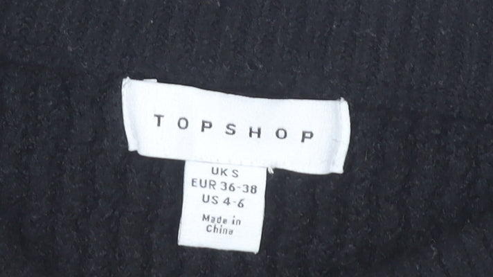 Womens UK Size S Topshop Black Pullover Jumper