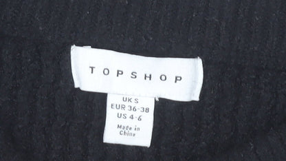 Womens UK Size S Topshop Black Pullover Jumper