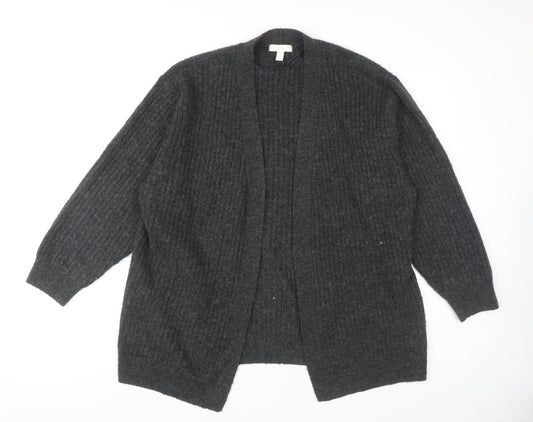 Womens UK Size S H&M Grey Cardigan Jumper