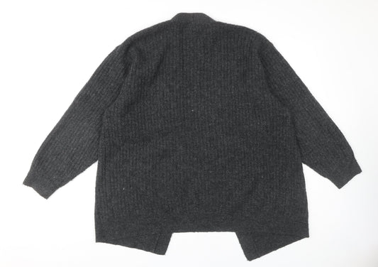 Womens UK Size S H&M Grey Cardigan Jumper