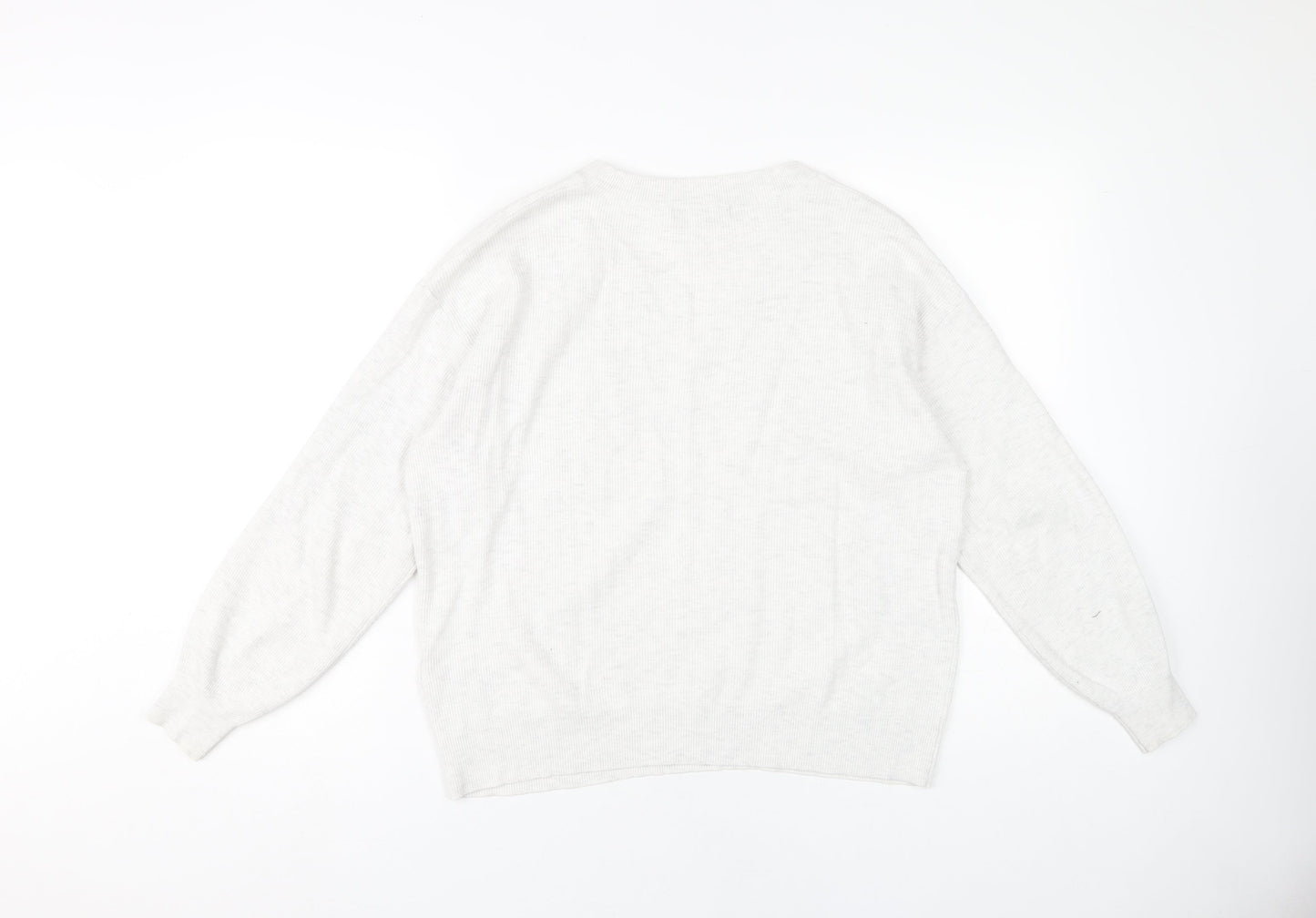 Womens UK Size M Marks and Spencer Grey Pullover Jumper