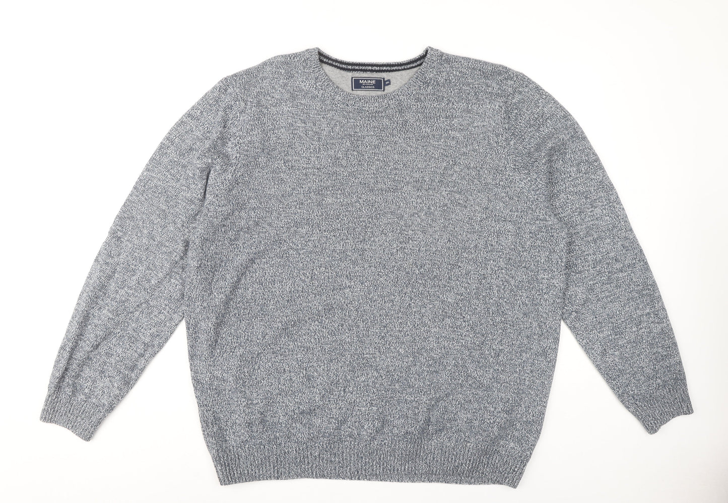 MAINE New England Men's Grey Pullover Sweater 2XL