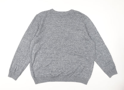 MAINE New England Men's Grey Pullover Sweater 2XL