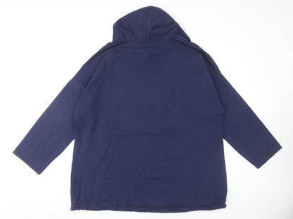 Roman Women's Blue Pullover Hoodie Size L
