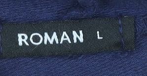 Roman Women's Blue Pullover Hoodie Size L