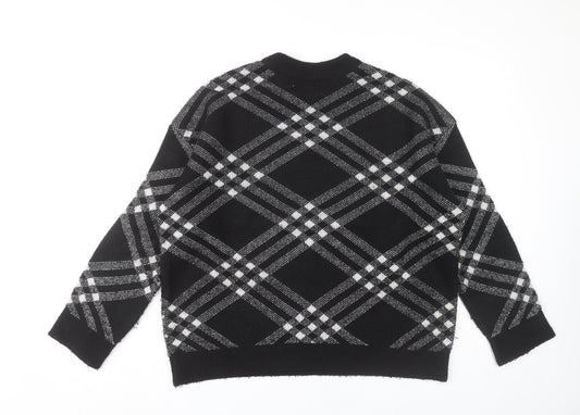 Womens UK Size M New Look Black Pullover Jumper