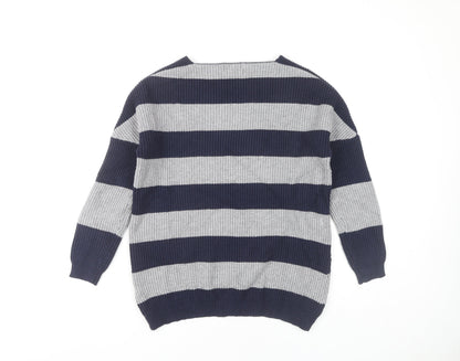Cerulean Women's Multicoloured Striped Pullover Jumper S