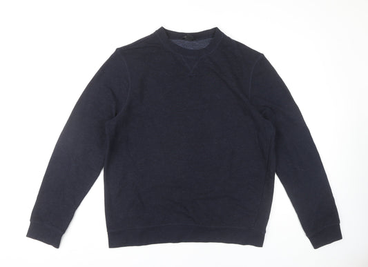 Mens UK Size L H&M Blue Pullover Sweatshirt