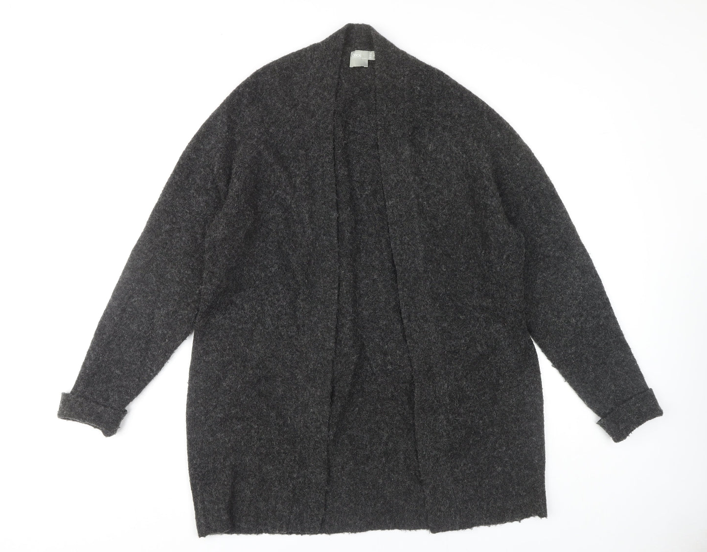 Womens UK Size 10 ASOS Grey Cardigan Jumper