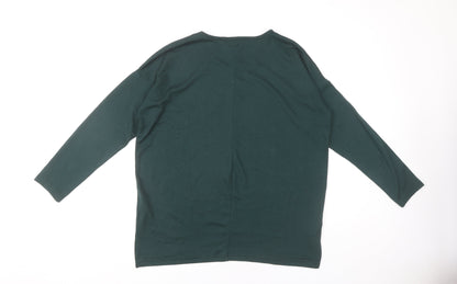 Womens UK Size S New Look Green Basic T-Shirt