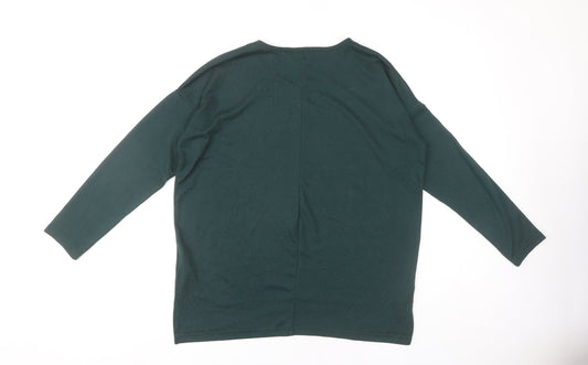 Womens UK Size S New Look Green Basic T-Shirt