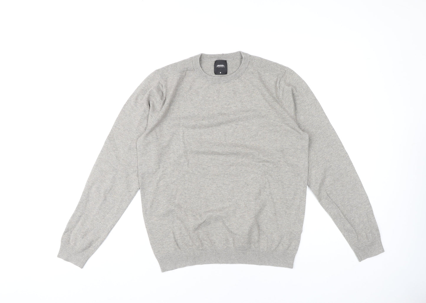 Burton Menswear Grey Pullover Jumper - Men's Medium