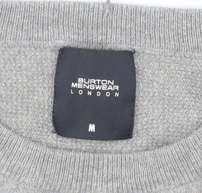 Burton Menswear Grey Pullover Jumper - Men's Medium