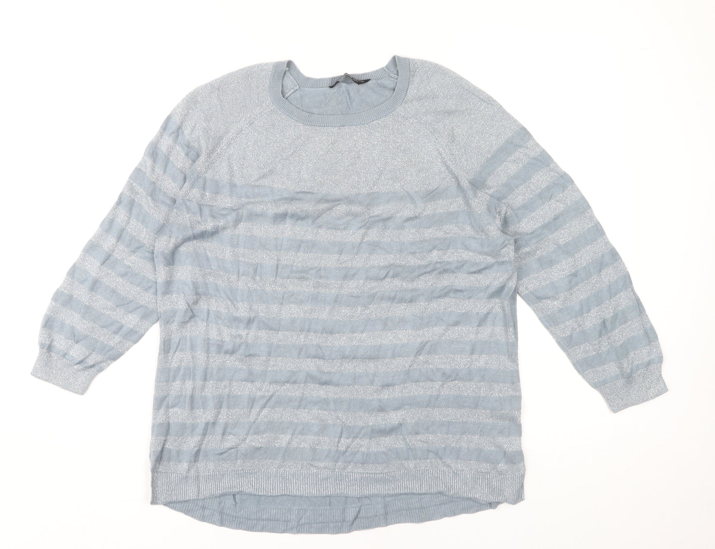 Womens UK Size 14 Dorothy Perkins Blue Pullover Jumper