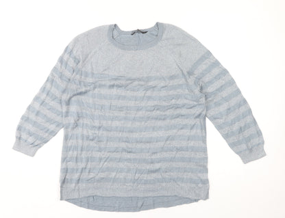 Womens UK Size 14 Dorothy Perkins Blue Pullover Jumper