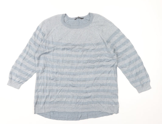 Womens UK Size 14 Dorothy Perkins Blue Pullover Jumper