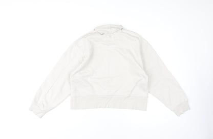 Zara Women's Beige Pullover Sweatshirt, Size S